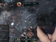 Girl plays League of Legends with Vibrator slowly massaging her clit 11/16