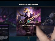 Girl plays League of Legends with Vibrator slowly massaging her clit 16/16