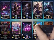 Girl plays League of Legends with Vibrator slowly massaging her clit 2/16
