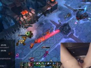 Gamer Girl orgasms while playing League of Legends 12/16