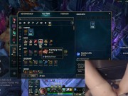 Gamer Girl orgasms while playing League of Legends 2/16