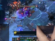 Gamer Girl orgasms while playing League of Legends 4/16