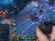 Gamer Girl orgasms while playing League of Legends 5/16