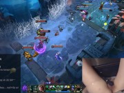 Gamer Girl orgasms while playing League of Legends 7/16