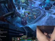 EGirl masturbates while playing League of Legends 3/16