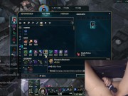 EGirl masturbates while playing League of Legends 6/16