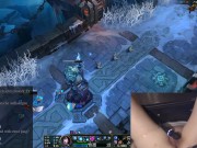 EGirl masturbates while playing League of Legends 8/16