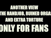 Amateur Femdom POV Handjob. I don't let him Cum for 10 min and then I do CBT Torture with a Pinwheel 16/16