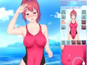 Feel Up a Sexy Lifeguard [Hentai game] fucking a baywatcher in one piece swimsuit on the beach 12/16