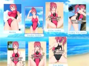 Feel Up a Sexy Lifeguard [Hentai game] fucking a baywatcher in one piece swimsuit on the beach 15/16
