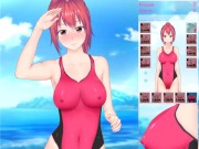 Feel Up a Sexy Lifeguard [Hentai game] fucking a baywatcher in one piece swimsuit on the beach 2/16