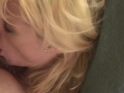 Girlfriend gets Titty Fucked with Huge Load on Big Boobs while Giving Blow Job 6/16