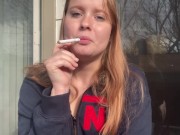 Big Breasted Smoker Finishes a Pack 2/16