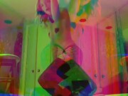 Roxanna Redfoot rave girl party dance fish nets  13/16