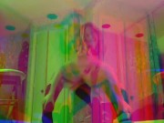 Roxanna Redfoot rave girl party dance fish nets  7/16