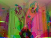 Roxanna Redfoot rave girl party dance fish nets  8/16