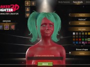 Naked Fighter 3D [SFM Hentai game] wrestling mixed sex fight with giant tattooed red skin girl 3/16