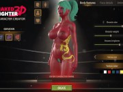 Naked Fighter 3D [SFM Hentai game] wrestling mixed sex fight with giant tattooed red skin girl 5/16