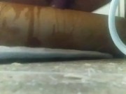 SQUIRTING!!! (While still thrusting up and down on dildo) 10/16