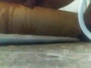 SQUIRTING!!! (While still thrusting up and down on dildo) 13/16