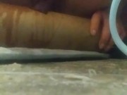 SQUIRTING!!! (While still thrusting up and down on dildo) 15/16