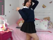 Hot schoolgirl teases in her room 14/16