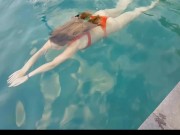 Pool Party - NO PANTIES # This video from febr.was removed by PH,now it's Ok,other faces are blured 2/16