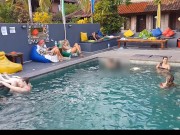 Pool Party - NO PANTIES # This video from febr.was removed by PH,now it's Ok,other faces are blured 3/16
