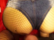 I've let my sissy slut to fuck my pussy and cum on the ass 4/16