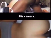 Fat asian booty taking black dick from boyfriend 14/16