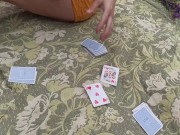 Step sister lost at cards and got cumshot in her mouth 3/16