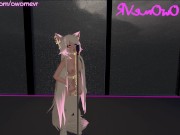 Lewd ASMR - Ear licking and moaning while I masturbate [3D Audio, Hentai, VRchat erp, Cosplay] 16/16