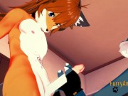Digimon Hentai - Exveemon & Naru Hard Sex 1/2 8/16