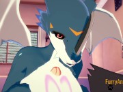 Digimon Hentai - Exveemon & Naru Hard Sex 2/2 2/16