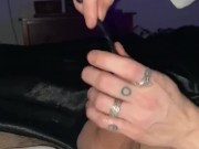 Sounding with cum blocking + cum twice with tenga egg POSTCUM 2/16