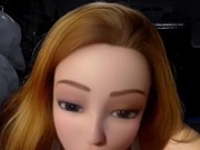 Big eye Cartoon babe sucks my dick and gets fucked!  5/16