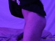 Futanari shemale kawaii girl boy with big Black cock BBC and maid costume uncensored Japanese 16/16