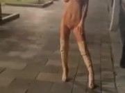 Nude Monika Fox Walking Through The City At Night 10/16