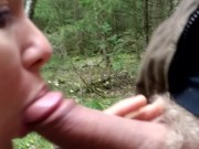 Brunette Sucks Dick In The Woods 5/16