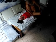 she got an orgasm from cunnilingus, and then I finished on her hairy pussy and thrust my dick deep i 11/16