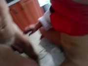 she got an orgasm from cunnilingus, and then I finished on her hairy pussy and thrust my dick deep i 14/16