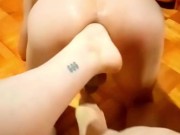 анальный фут-фистинг, унижение 9/16