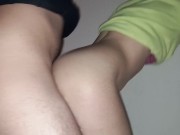 She asks me to put it inside and cum on his belly 3/16