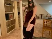 Cumming on her huge pregnant belly 1/16