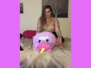 Pillow humping in fetish clothing 16/16