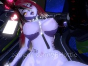 Chained Drooling Tattooed Red Head Rides You In Passenger Seat of Lamborghini Car Fuck POV Lap Dance 15/16