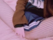 Schoolgirl masturbates Japan girl Pink pussy uncensored 16/16
