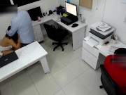 Girl boss fucks her coworker next to the assitent 7/16
