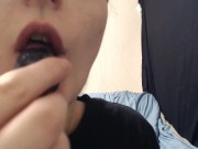 Chewing asmr with nice juicy grapes 1/16