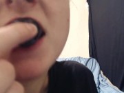 Chewing asmr with nice juicy grapes 12/16